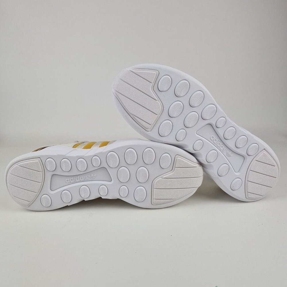Adidas Men's Equipment Support ADV Running Sneakers White Yellow SZ 10.5 - Picture 8 of 12
